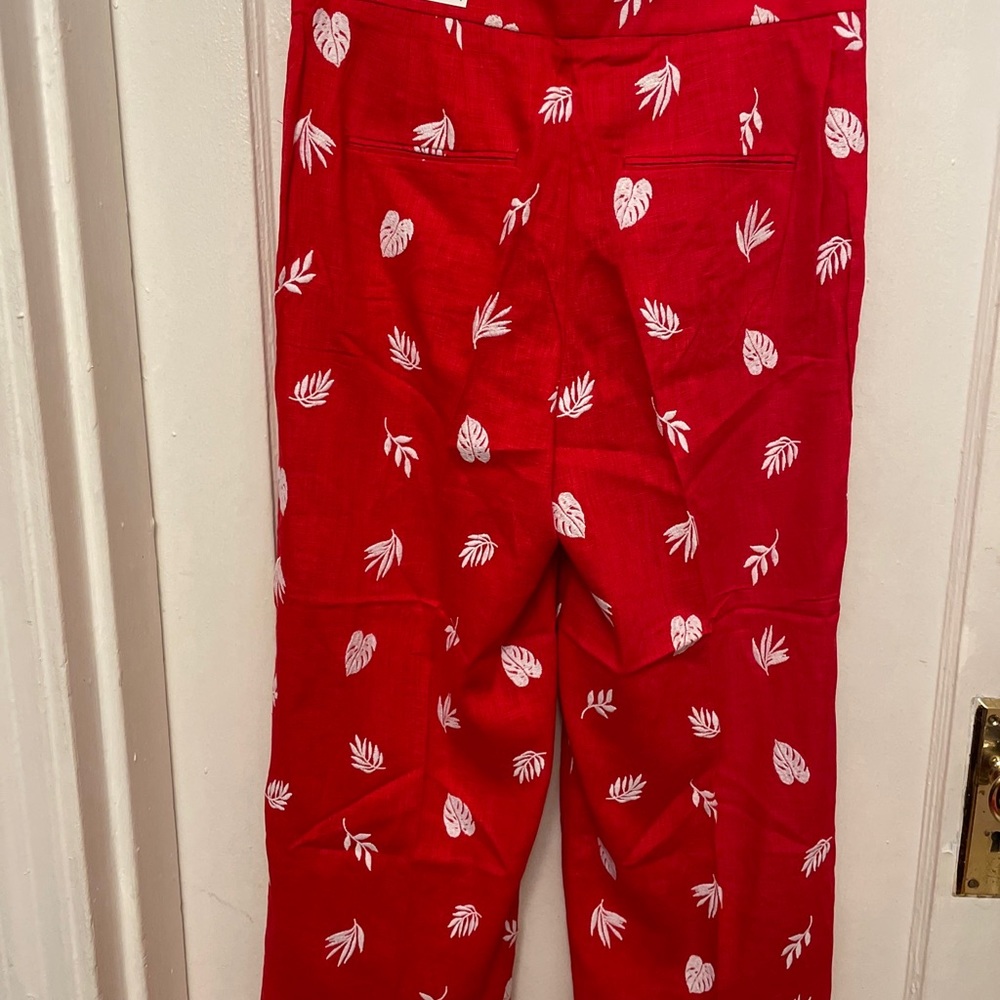 Ann Taylor the embroidered wide leg crop NWT - Picture 2 of 5